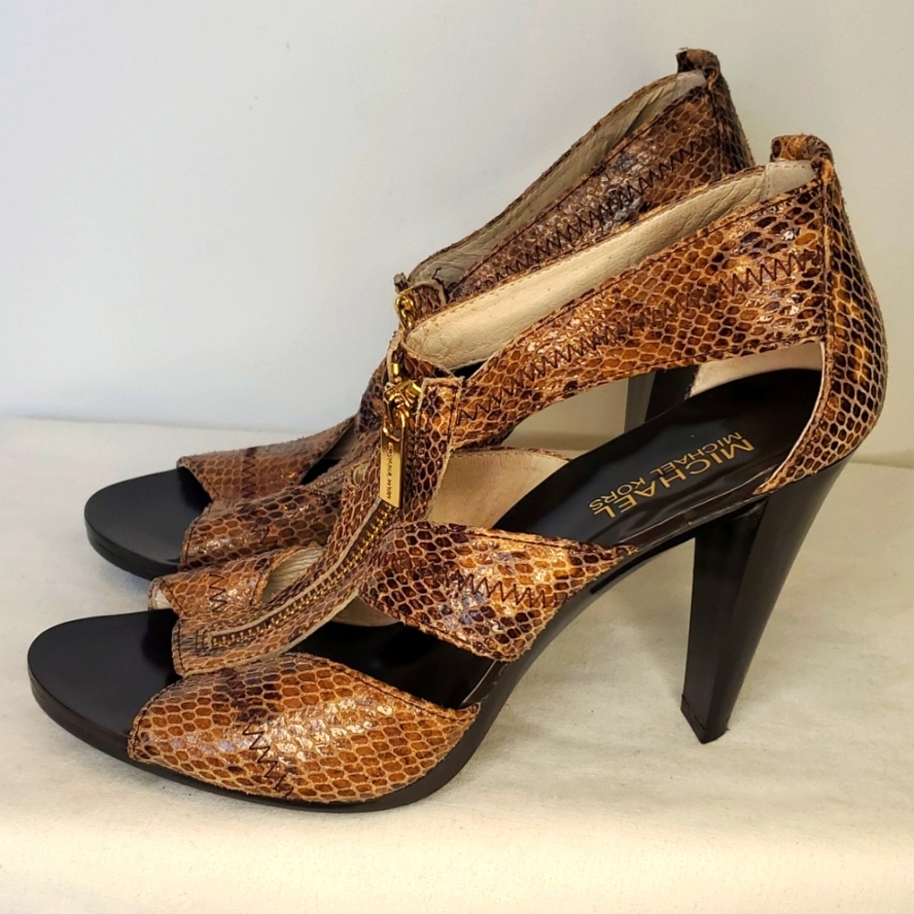 Michael Kors Snake Embossed Heels